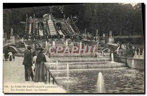 Ansichtskarte AK Le Parc De Saint Cloud Les grandes eaux La cascade