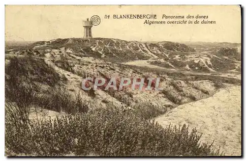 Cartes postales Blankenberghe Panorama des Dunes