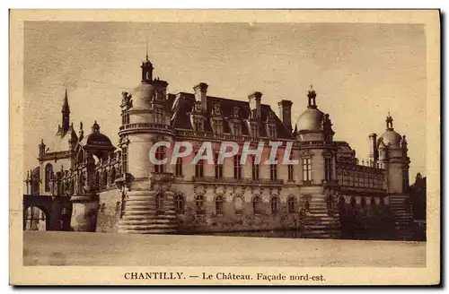 Ansichtskarte AK Chantilly Le Chateau Facade Nord est