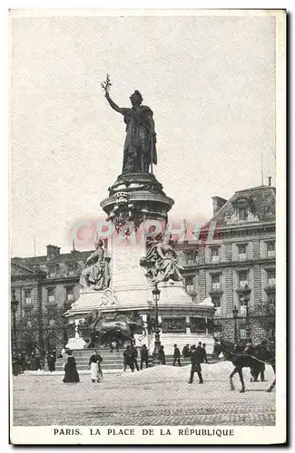 Cartes postales Paris La Place De La Republique