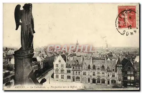 Cartes postales Amiens La cathedrale Perspective Vers le Beffroi