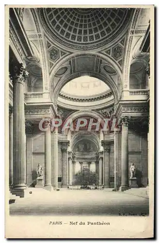 Cartes postales Paris Nef Du Pantheon