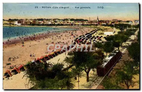 Cartes postales Royan Vue Generale Train