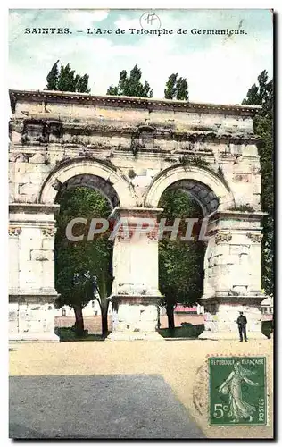 Ansichtskarte AK Saintes L&#39Arc de Triomphe de Germanicus