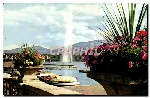 Cartes postales moderne Geneve Le jet d&#39eau