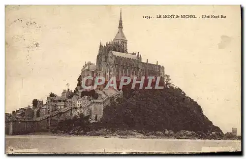 Ansichtskarte AK Le Mont St Michel Cote Nord Est