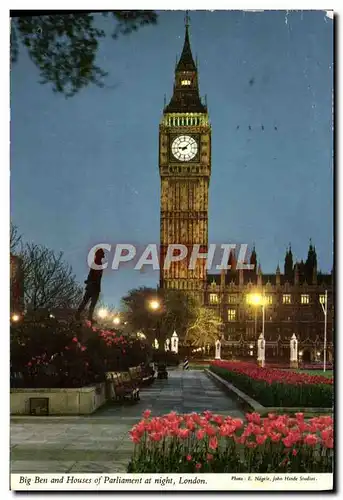 Cartes postales moderne London Big Ben and Houses of Parliament at Night