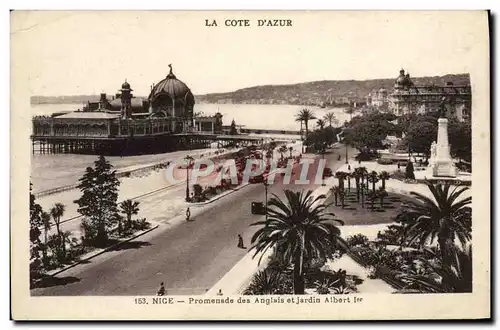 Ansichtskarte AK Nice Promenade des Anglais et Jardin Albert 1er