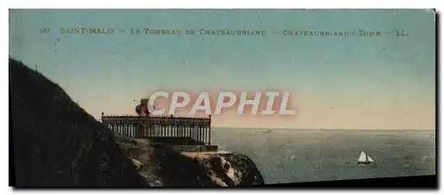 Cartes postales Saint Malo Le Tombeau De Chateaubriand