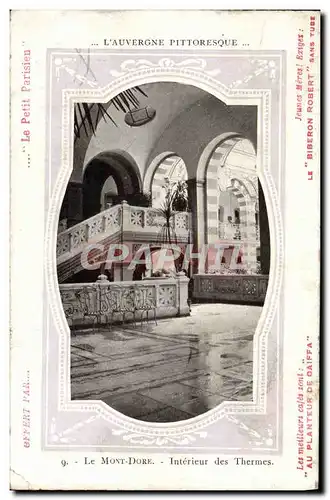 Cartes postales Le Mont Dore Interieur des Thermes