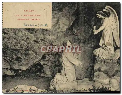 Cartes postales Le Lot Rocamadour Grotte De L&#39Agonie