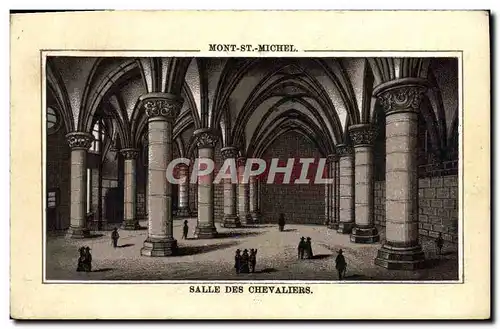 Chromo Mont St Michel Salle Des Chevaliers Publicite S Huan Rue National Mantes