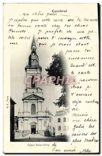 Cartes postales Cambrai Eglise Saint Gery