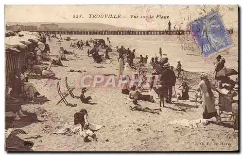 Cartes postales Trouville Vue Sur La Plage