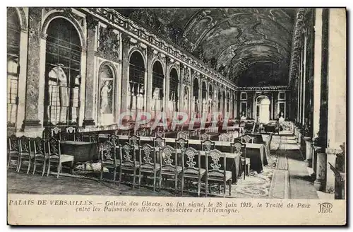 Cartes postales Paris De Versailles Galerie Des Glaces Traite de Paix