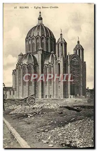 Ansichtskarte AK Reims Eglise Sainte Clotilde