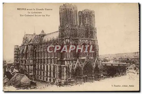 Ansichtskarte AK Reims Avant La Grande Guerre La Cathedrale