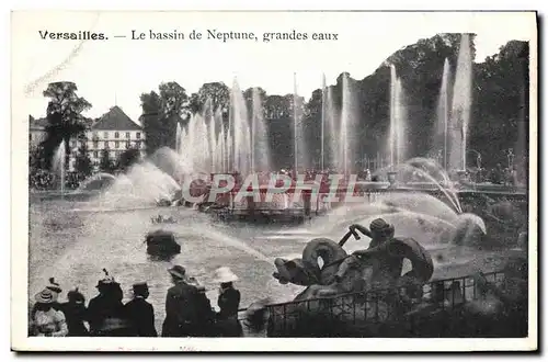 Cartes postales Versailles Le Bassin De Neptune Grandes Eaux