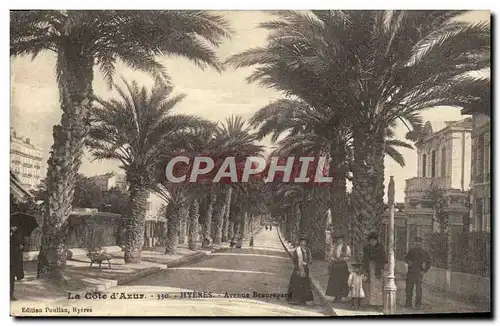 Cartes postales La Cote d&#39Azur Hyeres Avenue Beaurgard