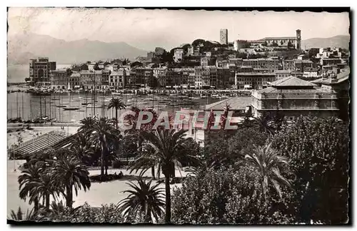 Cartes postales moderne Cannes Le Port Et Le Mont Chavelier