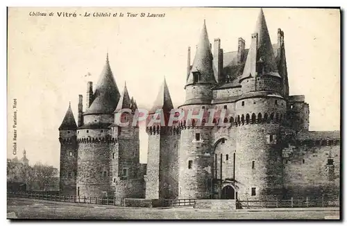 Cartes postales Chateau De Vitre Le Chateau Et La Tour St Laurent