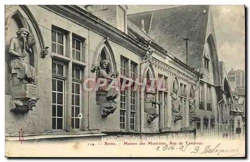 Cartes postales Reims Maison Des Musiciens Rue De Tambour