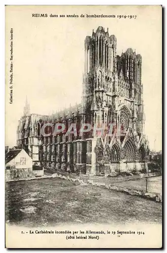 Cartes postales Reims Dans Ses Annees De Bombardements Militarai