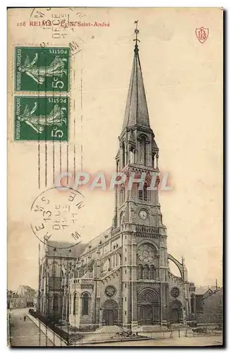 Cartes postales Reims Eglise Saint Andre