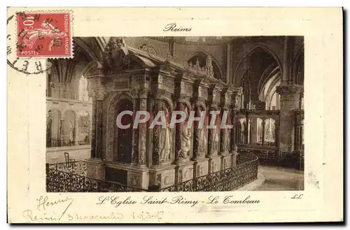 Cartes postales Reims L&#39Eglise Saint Remy Le tombeau