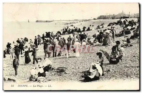 Cartes postales Dieppe La Plage