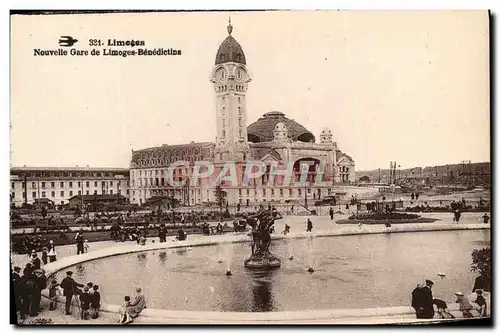 Ansichtskarte AK Limoges Nouvelle Gare De Limoges Benedictins