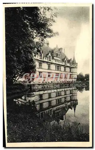 Cartes postales Chateau D&#39Azay Le Rideau Facade Sud