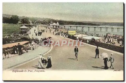 Ansichtskarte AK Esplanade & Pier Paignton