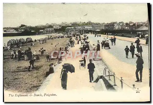 Cartes postales The Esplanade Beach Paignton