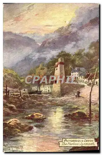 Ansichtskarte AK Picturesque Devon The Harbour Lynmouth