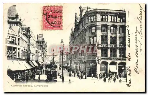 Cartes postales Church Street Liverpool