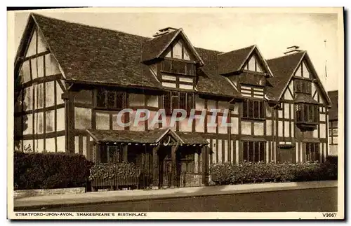 Cartes postales Stratford Upon Avon Shakespeare&#39s Birthplace