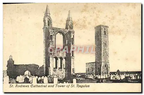 Ansichtskarte AK St Andrews Cathedral And Tower Of St Regulus