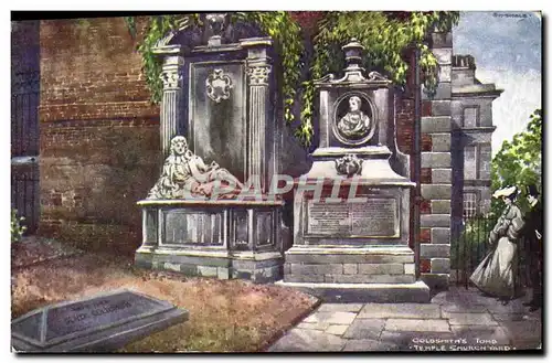 Ansichtskarte AK Goldsmith&#39s tomb Temple church Yard