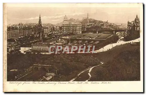 Cartes postales Edinburgh The castle