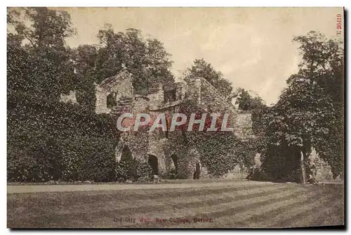 Cartes postales Old City Wall New College Oxford