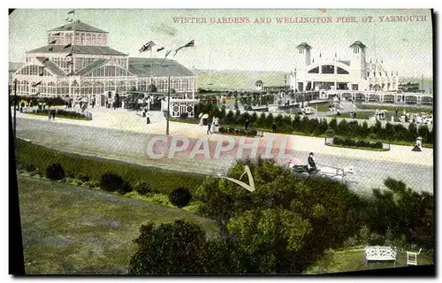 Cartes postales Winter Gardens And Wellington Pier Gt Yarmouth