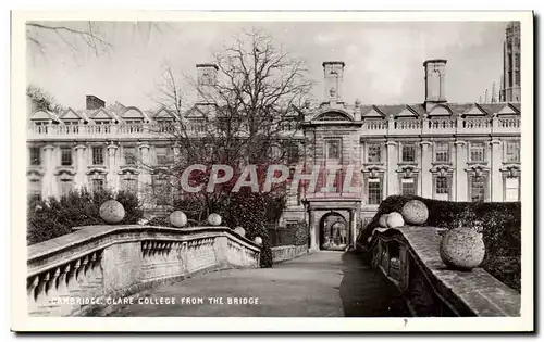 Ansichtskarte AK Cambridge Clare College From The Bridge