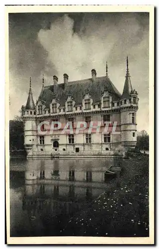 Ansichtskarte AK Chateau D&#39Azay Le Rideau Face Ouest Le Vivier