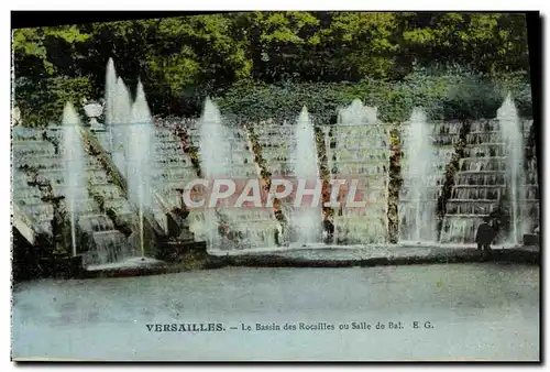 Ansichtskarte AK Versailles Le Bassin Des Rocailles Ou Salle De Bal