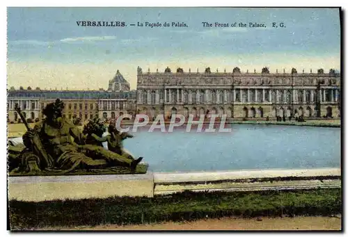 Cartes postales Versailles La Facade Du Palais