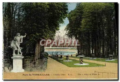 Cartes postales Parc De Versailles L&#39Allee D&#39Eau