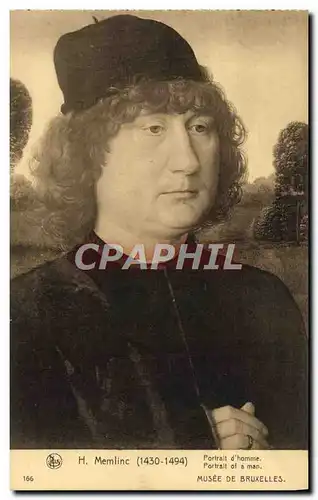 Cartes postales H Memlinc Portail D&#39Homme Musee De Bruxelles