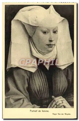 Ansichtskarte AK Portrait De Femme Roger Van De Weyden