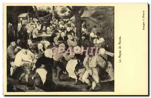 Cartes postales Le Repas De Noces Breughel le vieux